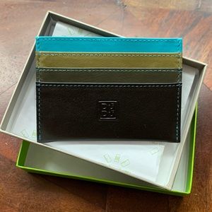 New Florence Italian Leather Slim Card Holder Wallet.